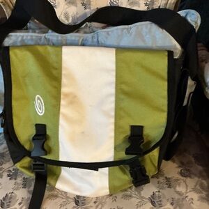 Timbuk2 Green and White Messenger Bag